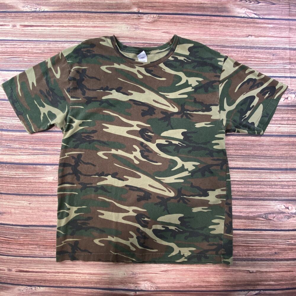Code V Mens Short Sleeve Camouflage Cancer T-Shirt Size Xl Hunting